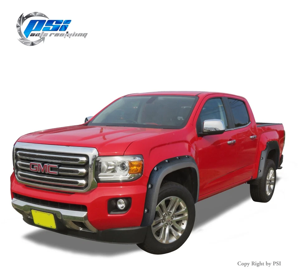 Pocket Bolt Style Fender Flares Fits GMC Canyon 2015-2020 ; 5'2" Bed ; Textured - Изображение 1 из 4