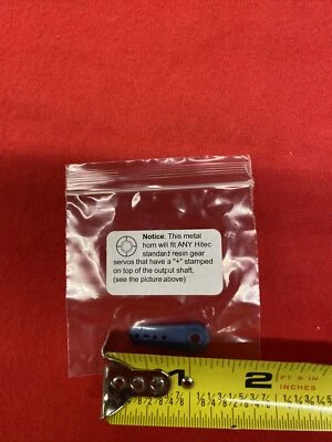 24 SPLINE ALUMINUM SERVO HORN FOR HITEC SERVO OR SERVOS ANODIZED BRIGHT BLUE ! ! - Image 1 of 3