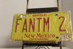New Mexico Dec 1987 FANTM 2- License Plate - Picture 1 of 2