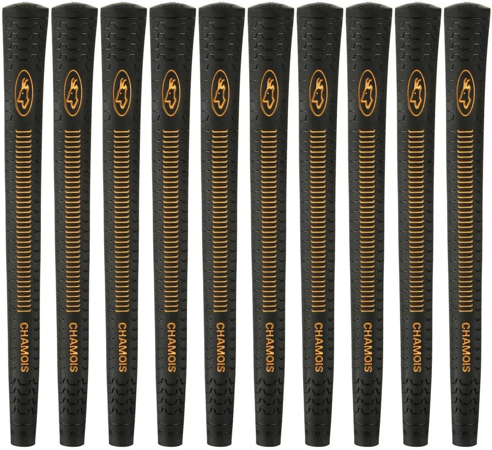 Avon Chamois Black Jumbo Golf Grips - Set of 10 - New Foto 1 de 1