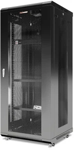 Server Rack 27HE Wandschrank abschließbar Netzwerk Datengehäuse belüftete Tür - Bild 1 von 10