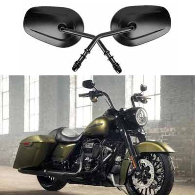 For Harley Davidson Road King Special 2017 2018 Motorcycle Side Mirrors Black US - Image 1 of 4