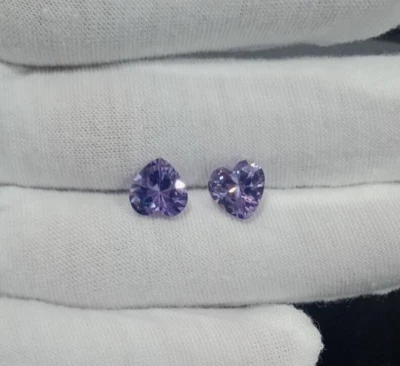 Excelente corte 8,5 mm corazón simulado amatista piedra suelta lote de 1 pieza para colgante Foto 1 de 4