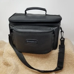 Bolsa de Transporte para Videocámara Ambico V-0419 Bolsa para Videocámara Correa Negra Buen Estado - Imagen 1 de 5