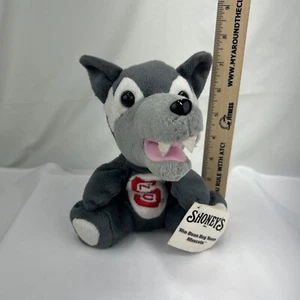 Vintage 1997 Shoney's NCAA NC State Wolfpack Plush Wolf Mascot - see description - Picture 1 of 9