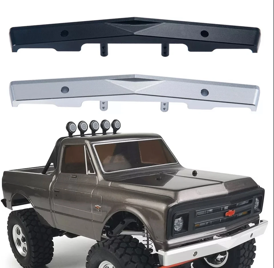 Aluminum Metal Front Bumper for 1/24 RC Crawler Axial SCX24 AXI00001T1 C10 Truck - Image 1 of 4
