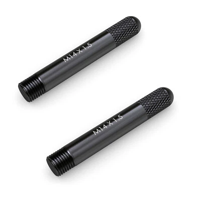 2pc Black Wheel Hanger - M14x1.5 - Lug Guide Tool for Audi Porsche VW Volkswagen - Image 1 of 4