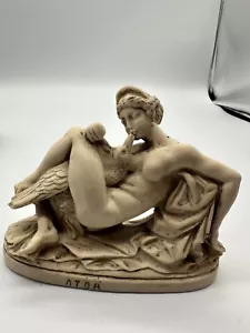 Vtg Gino Ruggeri "Leda And The Swan" Scupture Statue Resin And Alabaster RARE - Picture 1 of 9