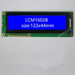 New Big White on Blue 1602 16X2 Character LCD Module Display Screen LCM - Picture 1 of 4
