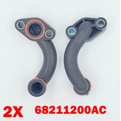 2x Engine Coolant Bypass Pipes For Dodge Jeep Grand Cherokee RAM1500 68211200AC - Image 1 of 4