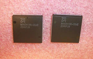 QTY (3) MACH130-20JC AMD PLCC-84 EE CMOS PROGRAMMABLE LOGIC NOS - Picture 1 of 1