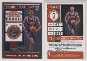 2019 Contenders Premium Photo Variation Season Ticket Cameron Johnson Rookie RC