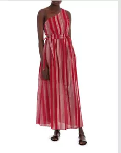 Stripe One Shoulder Maxi Dress -PIPER- Size 6- Brand New With Tags - Picture 1 of 4