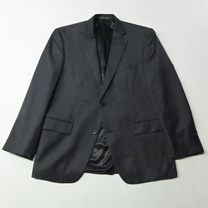 Tasso Elba 42R Charcoal Gray 100% Wool Mens Blazer Sport Coat Jacket - Picture 1 of 12