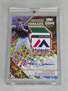 Dansby Swanson Rookie Patch Auto Braves 2016 Panini Elite Extra Edition Gold 1/1 - Picture 1 of 2