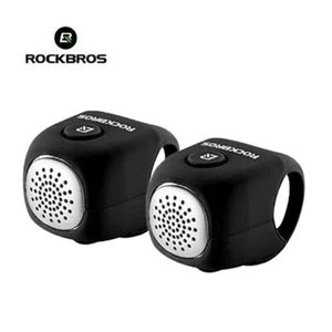 ROCKBROS Electric Bike Bells Bicycle Colorful Horn Ring Rainproof 90DB 3 Modes - Picture 1 of 24
