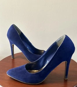 Women’s Blue Suede Pumps US Size 11 - Picture 1 of 8