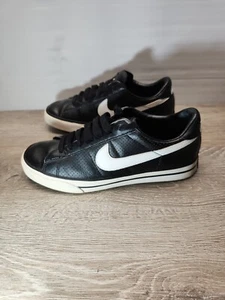 Nike Hombres 318333-011 Negro Parte Superior Baja Dulce Clásico Cuero Tenis Zapatos Talla 7.5 - Imagen 1 de 8