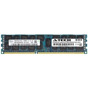16GB PC3-10600R REG Supermicro MEM-DR316L-HL01-ER13 Equivalent Server Memory RAM - Picture 1 of 2