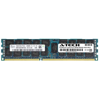 16GB PC3-10600R REG Supermicro MEM-DR316L-HL01-ER13 Equivalent Server Memory RAM - Image 1 of 2
