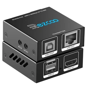 HDMI KVM Extender USB HDMI to RJ45 Over Cat5e/6/7 1080P@60Hz up to 150ft/50M - Picture 1 of 6