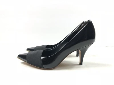 3.1 Phillip Lim Women's Elastic Band Black Leather Heels Size 38 - Image 1 of 4