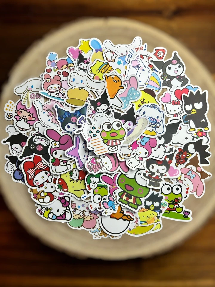 🍀 50 Animé Cute Hello Kitty Aufkleber Sticker für z.B. Laptop Handy Skateboard - Bild 1 von 1