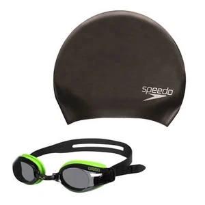 2-in-1: Speedo Badekappe Long Hair mit passender arena Zoom X-Fit Schwimmbrille - Bild 1 von 1