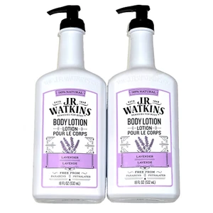 2 Pack J.R. Watkins Remedies Body Lotion Lavender Free From Paraben 18oz - Picture 1 of 1
