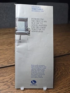 Eastern Airlines Fahrplan 2. Dezember 1990 Vintage First Class Reisebus Prospekt  - Bild 1 von 12