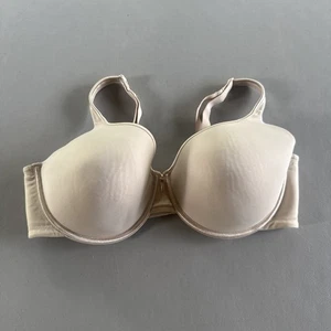 Vanity Fair Women Bra 40DD Beige 75335 T Shirt Underwired Adjustable Straps - Picture 1 of 3