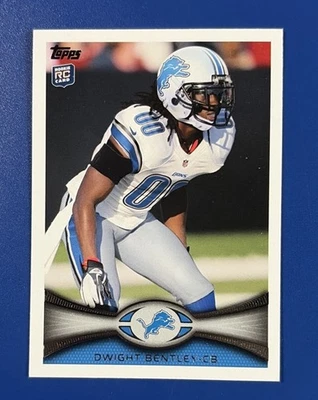 2012 Topps Football Dwight Bentley RC Detroit Lions #318 - Image 1 of 2