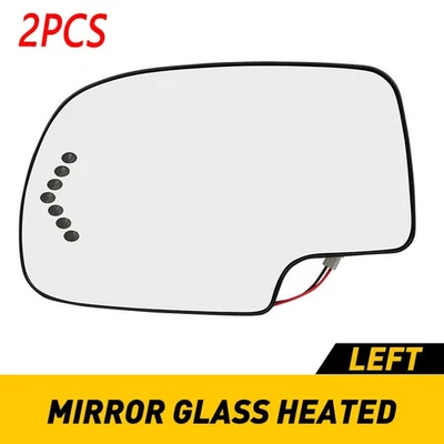 Nueva señal de conductor térmica de vidrio espejo retrovisor para Silverado Chevy 1500/2500 HD 2003-06 Foto 1 de 4