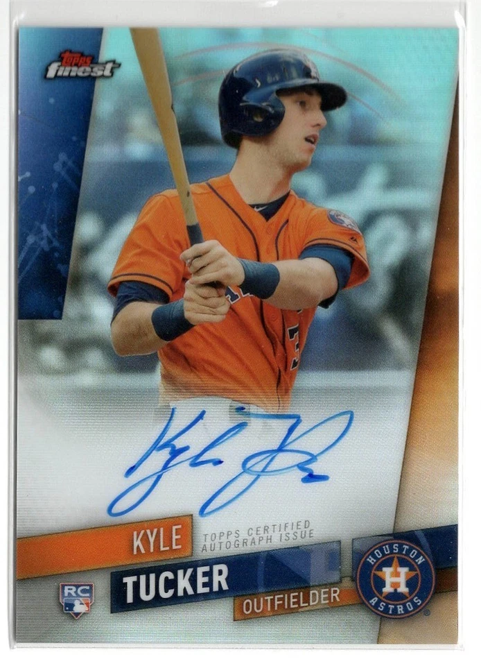 2019 Topps Finest Kyle Tucker Refractor Auto RC Rookie #FFA-KT | Houston Astros - Image 1 of 1