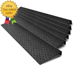 Rubber Stair Treads 30" X 10" 6PCS Non-Slip Outdoor Rubber Stair Treads - Picture 1 of 1