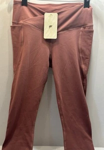 Fabletics Oasis PureLuxe Crossover 7/8 Legging Medium Pink Active Gym NWT - Picture 1 of 7