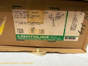 Lightolier 7226HT120 Flourescent Downlight 7-3/8" Frame-In Kit Only - Picture 1 of 2