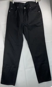 Valentino Hombre 5 Bolsillos Negro Pantalón Vaquero Talla 33W Muy Bueno - Imagen 1 de 14