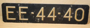 1x Altes Nummernschild KFZ Kennzeichen Holland, NL, EE-44-40 Autoschild - Bild 1 von 8