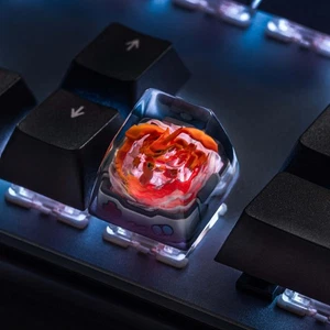 S-Craft Artisan Mega Charizard Y Pokemon Hand Painted Cherry MX Keycap - Picture 1 of 5