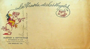 La Fiesta de Los Angeles 1897 Cover Murphey & Gottschalk - Picture 1 of 2
