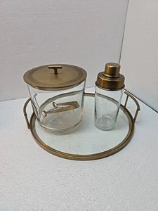 Bleecker Cocktail Bar With Ice Bucket, Tray and Shaker 3pc - Picture 1 of 10