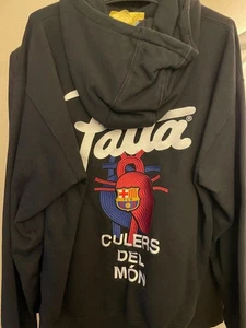 Nike FC Barcelona Patta Parka Black M Soccer Football Jacket - Picture 1 of 3