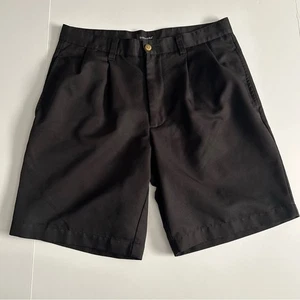 Dockers Black Classic Pleated Dress Shorts Size 32 - Picture 1 of 7
