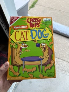 Catdog Nickelodeon Nabisco anni 90 formaggio nips scatola vuota cibo raro gatto cane - Foto 1 di 7