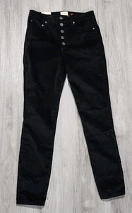 Neu Alice + Olivia schwarze Skinny-Jeans hoher Bund Damengröße 28 AO.LA Samt  - Bild 1 von 8