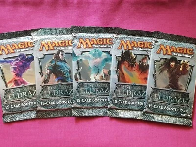 MTG Magic The Gathering RISE OF THE ELDRAZI New Sealed Booster ALL 5 PACK ART  - Image 1 of 2