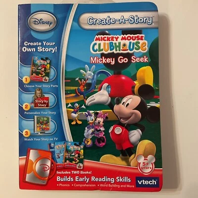 Disney Vtech Create-A-Story Mickey Mouse go Seek  Ages 5+ - Image 1 of 4