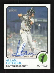 Allan Cerda 2022 Topps Heritage Minor League Real One Autographs Auto #ROA-AC - Picture 1 of 2