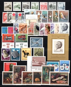 Jugoslavia Sc#930A/RA42, 1972 Collezione di 46 francobolli + 1 foglio Mint NH con OG - Foto 1 di 2